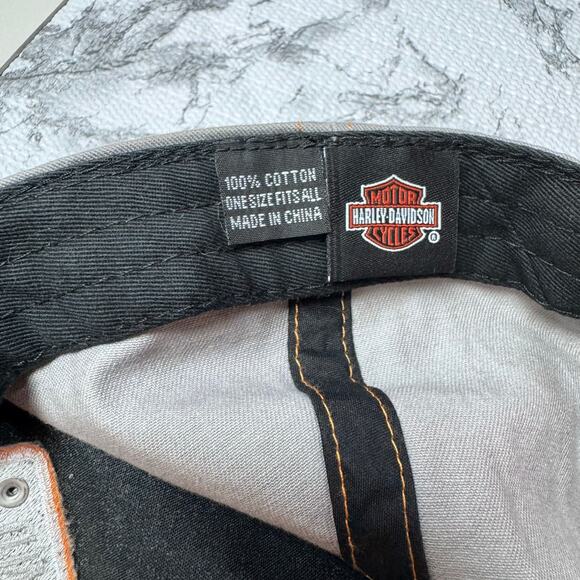 Harley Davidson Namesake Baseball Cap American Legend Mil. USA One Size Gray - Picture 8 of 9